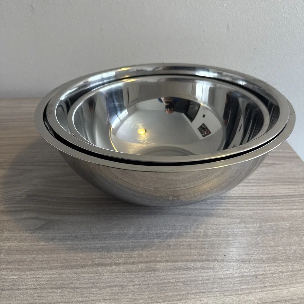 Williams Sonoma Open Kitchen Stainless Steel Mixing Nesting Bowls 2 4 6 Quarts